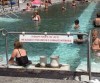 Hot springs Colorado with Russian group